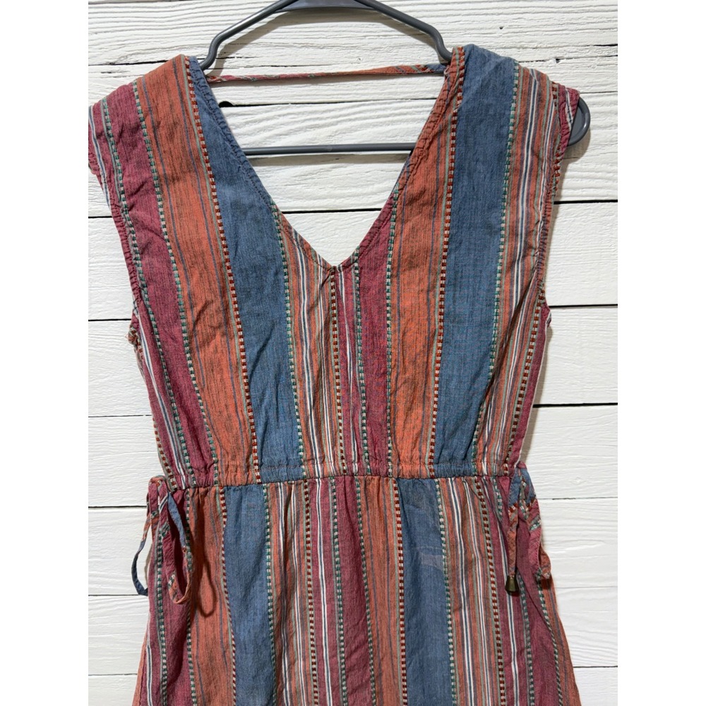 Universal Thread Mini Dress Womens XS Multi Color Striped V-Neck Good Condition - Picture 2 of 5